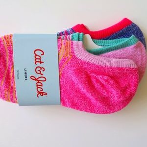 NWT Cat & Jack No-show Socks, 3 Pairs